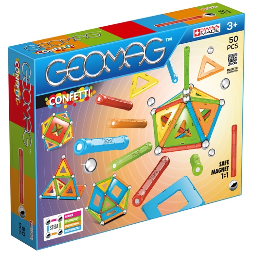 Geomag Confetti 50 Osaa ryhmässä  @ Spelexperten (GEO352)