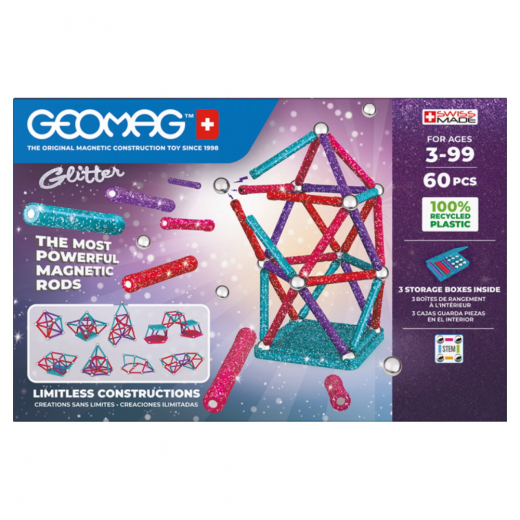 Geomag - Glitter 60 Osaa ryhmässä  @ Spelexperten (GEO536)