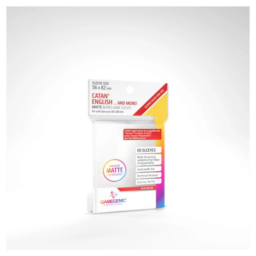 GameGenic Matte Sleeves Clear 54 x 80 mm ryhmässä SEURAPELIT / Tarvikkeet / Sleeves @ Spelexperten (GGS1073ML)