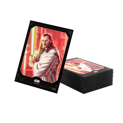 GameGenic Art Sleeves 64 x 90 mm - Qui-Gon Jinn ryhmässä SEURAPELIT / Tarvikkeet / Sleeves @ Spelexperten (GGS15092ML)