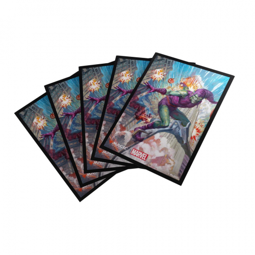 Magic Art Sleeves 64 x 90 mm - Spider-Man Green Goblin ryhmässä SEURAPELIT / Magic the Gathering @ Spelexperten (GGS15121ML)