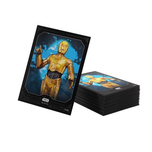 Star Wars Art Sleeves 64 x 90 mm - C-3PO ryhmässä SEURAPELIT / Tarvikkeet / Sleeves @ Spelexperten (GGS15129ML)