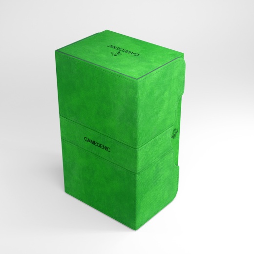 GameGenic Stronghold 200+ Convertible Deck Box (Green) ryhmässä SEURAPELIT / Tarvikkeet / Varastointi @ Spelexperten (GGS20029ML)