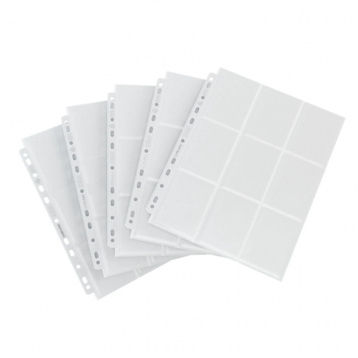 18-Pocket Side-Loading Pages - White (10-Pack) ryhmässä SEURAPELIT / Tarvikkeet / Varastointi @ Spelexperten (GGS30009ML)