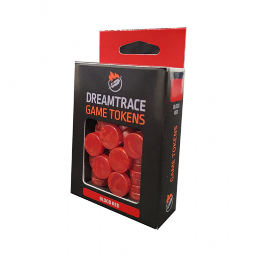 DreamTrace Game Tokens: Blood Red ryhmässä SEURAPELIT / Tarvikkeet / Muut @ Spelexperten (GHDTTK03)