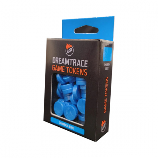 DreamTrace Game Tokens: Chimera Blue ryhmässä SEURAPELIT / Tarvikkeet / Muut @ Spelexperten (GHDTTK05)