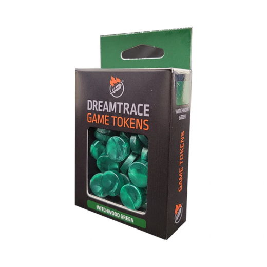 DreamTrace Game Tokens: Witchwood Green ryhmässä SEURAPELIT / Tarvikkeet / Muut @ Spelexperten (GHDTTK10)