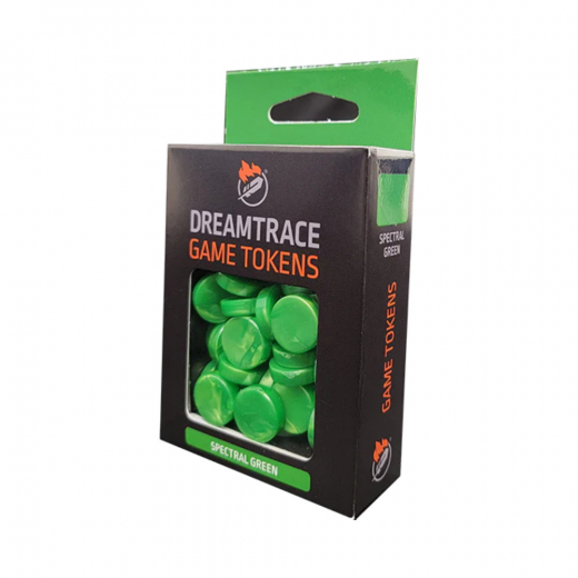 DreamTrace Game Tokens: Spectral Green ryhmässä SEURAPELIT / Tarvikkeet / Muut @ Spelexperten (GHDTTK11)