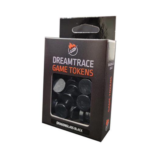 DreamTrace Game Tokens: Dragonglass Black ryhmässä SEURAPELIT / Tarvikkeet / Muut @ Spelexperten (GHDTTK14)