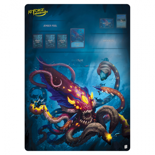Playmat - KeyForge Adventures: Rise of the Keyraken ryhmässä SEURAPELIT / Tarvikkeet / Muut @ Spelexperten (GHGKFS32)