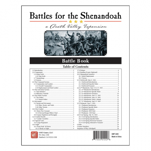 Battles for the Shenandoah: A Death Valley Expansion ryhmässä SEURAPELIT / Lisäosat @ Spelexperten (GMT2209)