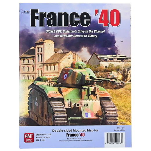 France '40 - Mounted Map (Exp.) ryhmässä SEURAPELIT / Tarvikkeet / Muut @ Spelexperten (GMT2401)