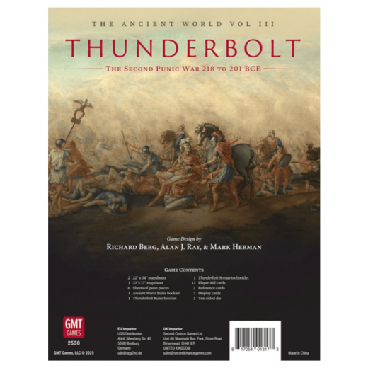 Thunderbolt: The Second Punic War 218 to 208 BC ryhmässä SEURAPELIT / Strategiapelit @ Spelexperten (GMT2530)