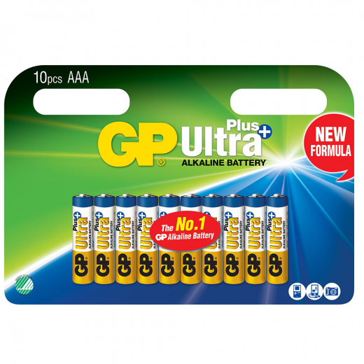 GP Ultra Plus Alkaline AAA-battery, 24AUP/LR03, 10-pc ryhmässä  @ Spelexperten (GP-151168)