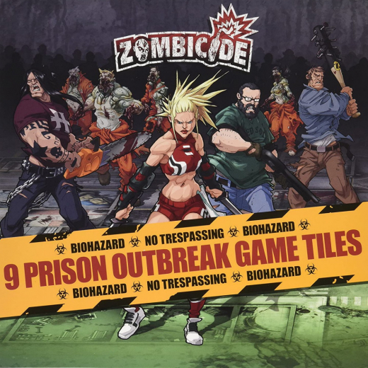 Zombicide: 9 Prison Outbreak Game Tiles (Exp.) ryhmässä SEURAPELIT / Strategiapelit @ Spelexperten (GUG0021)