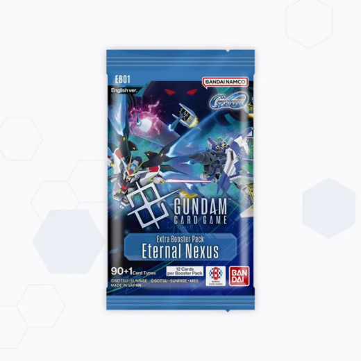 Gundam CG: Eternal Nexus - Extra Booster Pack EB01 ryhmässä SEURAPELIT @ Spelexperten (GUNCGEB01-BOS)