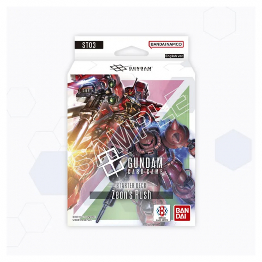 Gundam CG: Zeon's Rush Starter Deck ST03 ryhmässä SEURAPELIT / Korttipelit @ Spelexperten (GUNCGST03)
