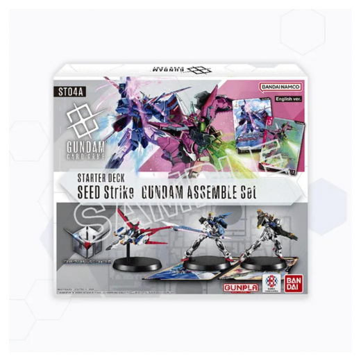 Gundam CG: SEED Strike Assemble Starter Set ST04A ryhmässä SEURAPELIT / Korttipelit @ Spelexperten (GUNCGSTA04)