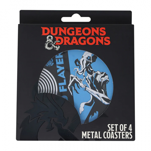 Dungeons & Dragons Set of 4 Printed Metal Coasters ryhmässä LELUT / Collectibles / Dungeons & Dragons collectables @ Spelexperten (HAS-DUN06)