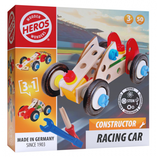 Wooden Wonders - Constructor Racing Car 50 ossaa ryhmässä LELUT / Lasten & vauvojen @ Spelexperten (HE0006)
