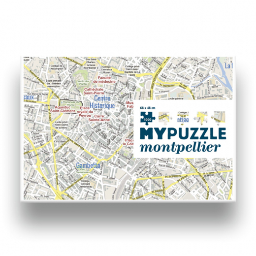 MyPuzzle: Montpellier 1000 palaa ryhmässä PALAPELIT / 1000 palaa @ Spelexperten (HQ28)