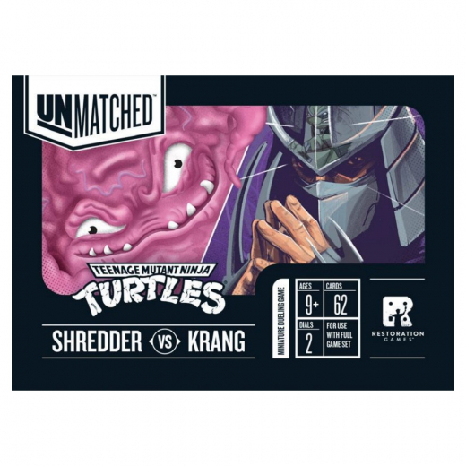 Unmatched Adventures: Teenage Mutant Ninja Turtles -  Shredder vs Krang (Exp.) ryhmässä Tulevat julkaisut @ Spelexperten (IEL0517)