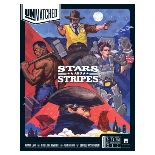 Unmatched: Stars and Stripes ryhmässä SEURAPELIT / Strategiapelit @ Spelexperten (IEL0634)