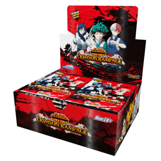 My Hero Academia CCG: Crimson Rampage Booster Display ryhmässä SEURAPELIT / Korttipelit @ Spelexperten (JASMHA02B-DIS)