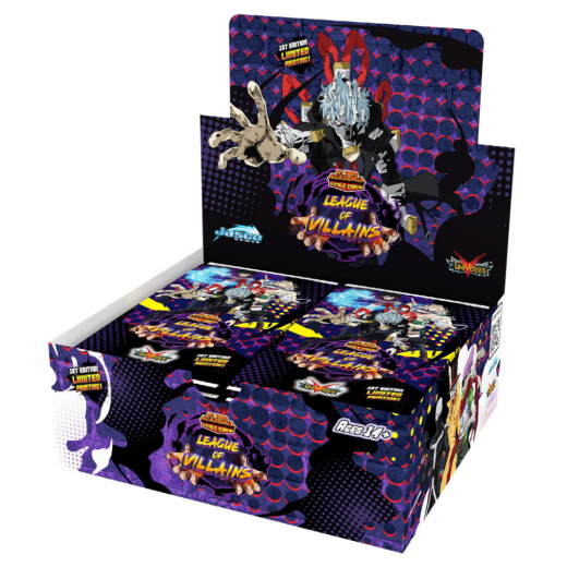 My Hero Academia CCG: League of Villains Booster Display ryhmässä SEURAPELIT / Korttipelit @ Spelexperten (JASUVS04B-DIS)