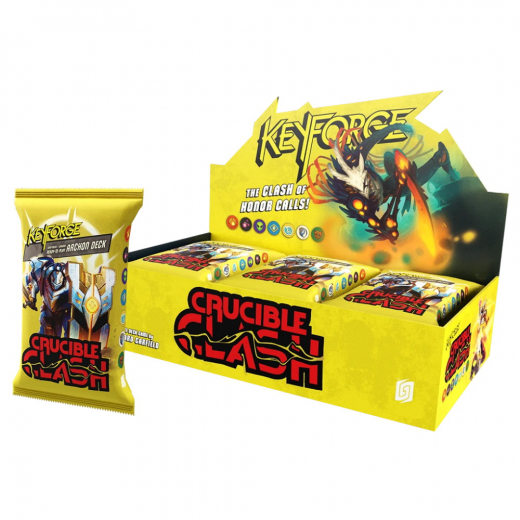 Keyforge: Crucible Clash - Archon Deck Display ryhmässä SEURAPELIT / Korttipelit @ Spelexperten (KF23d-DIS)
