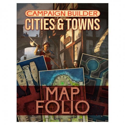 Campaign Builder: Cities & Towns Map Folio ryhmässä SEURAPELIT / Roolipelit / Dungeons & Dragons @ Spelexperten (KOB9481)