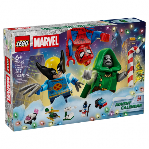 LEGO Marvel - Adventskalender 2026 ryhmässä LELUT / LEGO @ Spelexperten (L-76340)