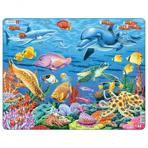 Larsen Palapeli Koralliriutta 34 palaa ryhmässä PALAPELIT / Lasten palapelit @ Spelexperten (LA-FH29)