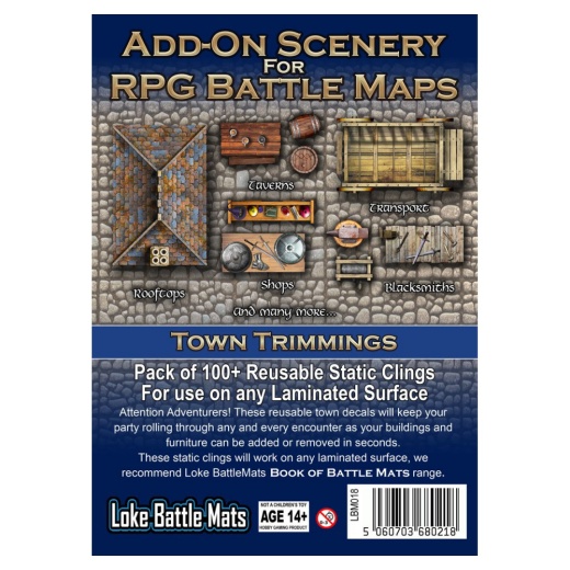 Add-On Scenery for RPG Maps - Town Trimmings (Exp.) ryhmässä SEURAPELIT / Roolipelit @ Spelexperten (LBM018)