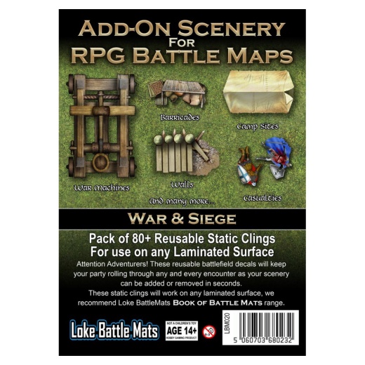 Add-On Scenery for RPG Maps - War & Siege (Exp.) ryhmässä SEURAPELIT / Roolipelit @ Spelexperten (LBM020)