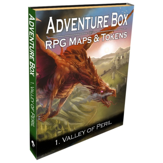 Box of Adventure: RPG Maps & Tokens 1 - Valley of Peril ryhmässä  @ Spelexperten (LBM021)