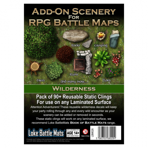 Add-On Scenery for RPG Maps - Wilderness (Exp.) ryhmässä SEURAPELIT / Roolipelit @ Spelexperten (LBM026)