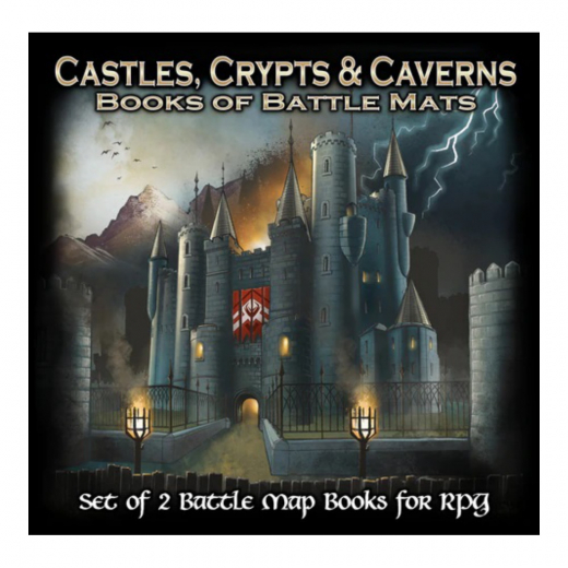 Books of Battle Mats - Castles, Crypts & Caverns ryhmässä SEURAPELIT / Roolipelit @ Spelexperten (LBM032)
