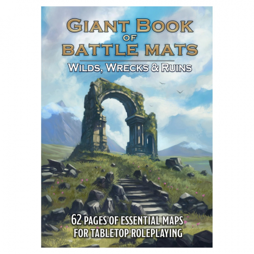 Giant Book of Battle Mats - Wilds, Wrecks & Ruins ryhmässä SEURAPELIT / Roolipelit @ Spelexperten (LBM046)
