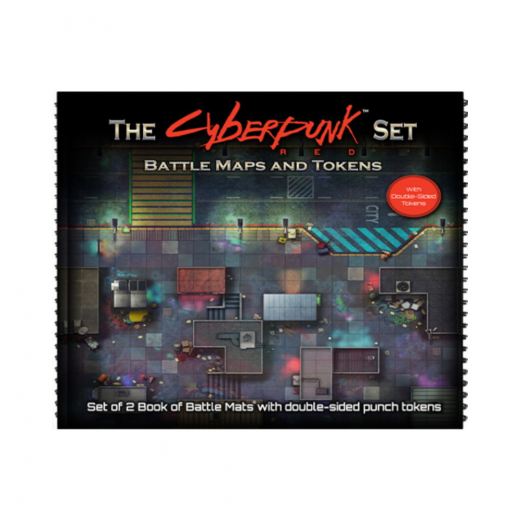 The Cyberpunk Set - Battle Maps and Tokens ryhmässä SEURAPELIT / Roolipelit / Cyberpunk Red RPG @ Spelexperten (LBM062)