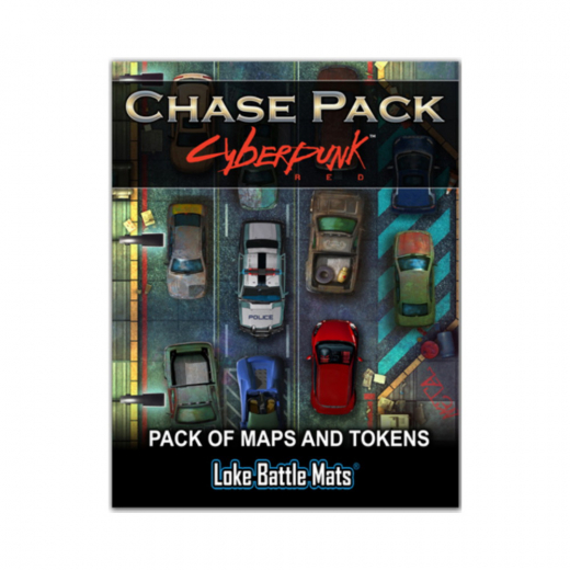 Pack of Maps and Tokens - Chase Pack: Cyberpunk (Exp.) ryhmässä SEURAPELIT / Roolipelit / Cyberpunk Red RPG @ Spelexperten (LBM066)