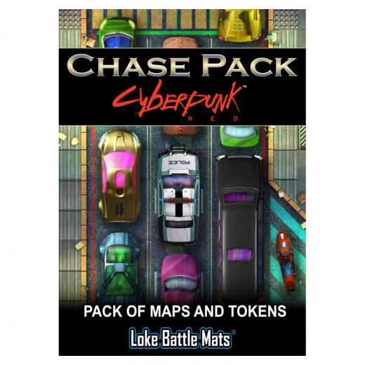 Pack of Maps and Tokens - Chase Pack: Cyberpunk (Exp.) ryhmässä SEURAPELIT / Roolipelit / Cyberpunk Red RPG @ Spelexperten (LBM066)