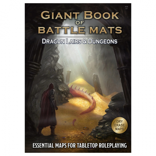 Giant Book of Battle Mats - Dragon Lairs & Dungeons ryhmässä SEURAPELIT / Roolipelit / Dungeons & Dragons @ Spelexperten (LBM068)