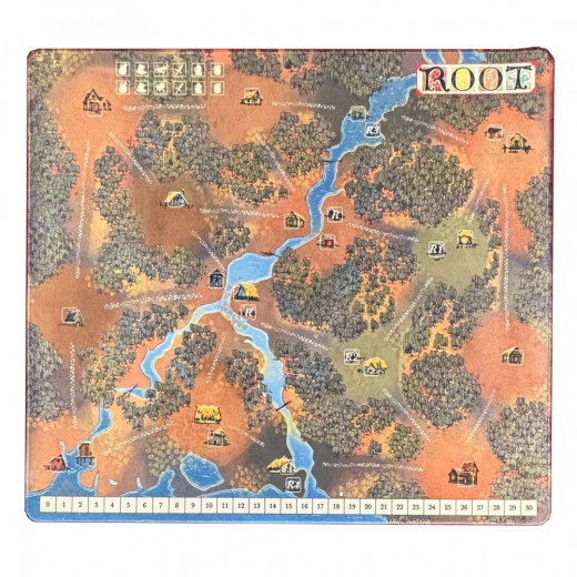 Root: The Marsh and Gorge Playmat (Exp.) ryhmässä SEURAPELIT / Tarvikkeet @ Spelexperten (LED01033)