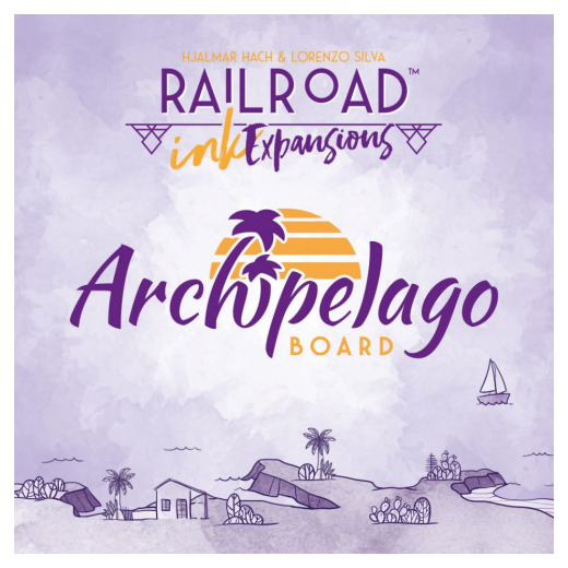Railroad Ink: Archipelago Board (Exp.) ryhmässä SEURAPELIT / Lisäosat @ Spelexperten (LUMHGHG179)