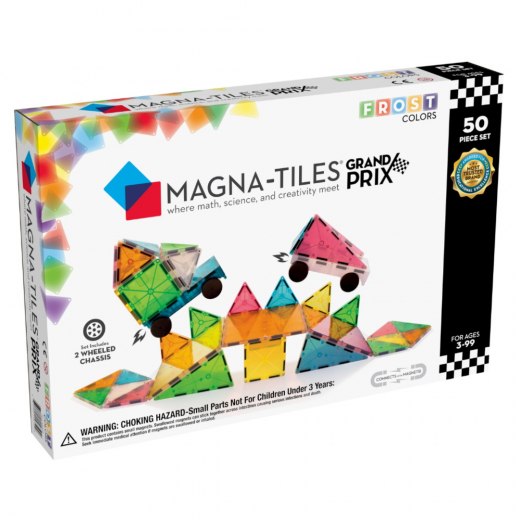 Magna-Tiles - Grand Prix Frosted Colors - 50 Osat ryhmässä LELUT / Rakennuspalikat / Magna-Tiles @ Spelexperten (MAG15850)