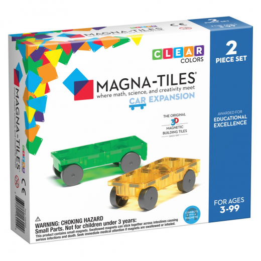 Magna-Tiles - Autot 2 Osat laajennussarja ryhmässä LELUT / Rakennuspalikat / Magna-Tiles @ Spelexperten (MAG16022)