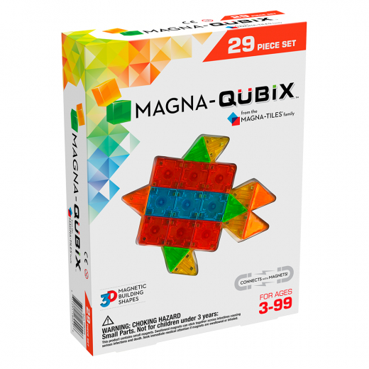 Magna - Qubix 29 osat ryhmässä LELUT / Rakennuspalikat / Magna-Tiles @ Spelexperten (MAG18029)