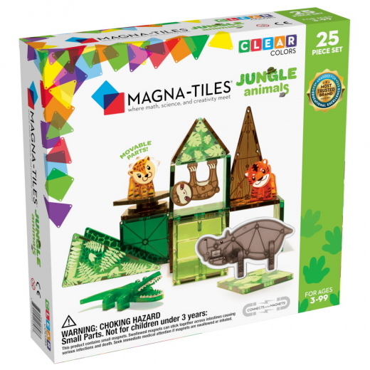 Magna-Tiles - Jungle Animals - 25 Osat ryhmässä LELUT / Rakennuspalikat / Magna-Tiles @ Spelexperten (MAG21225)