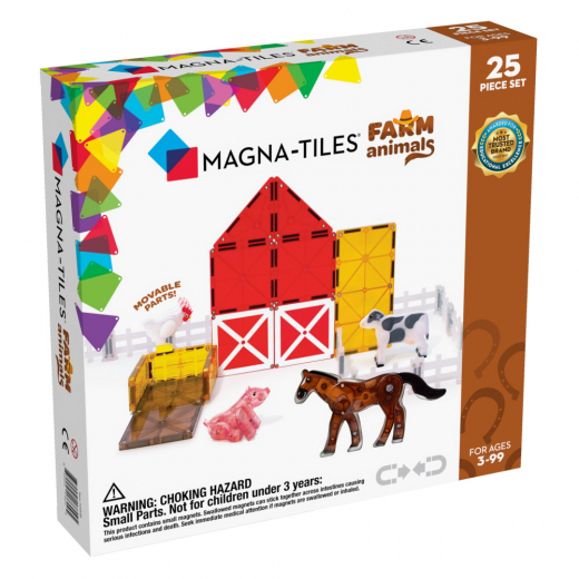 Magna-Tiles - Farm Animals - 25 Osat ryhmässä LELUT / Rakennuspalikat / Magna-Tiles @ Spelexperten (MAG22125)